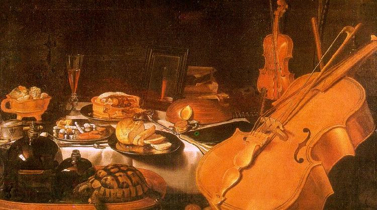 Pieter Claesz Still Life with Musical Instruments Spain oil painting art